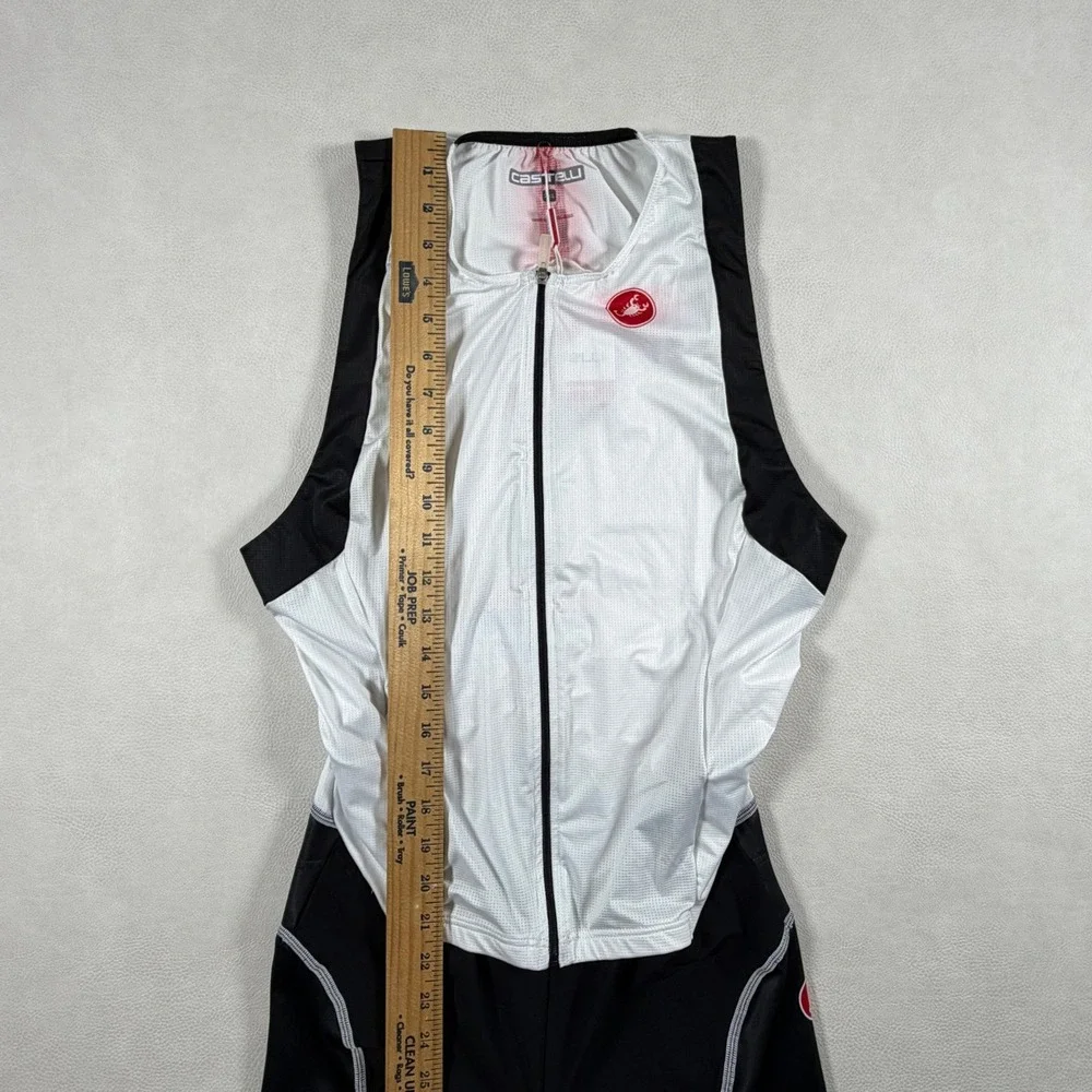 NEW Castelli Sanremo Speed Suit Jersey Mens 2XL Rosso Corsa Triathlon One Piece